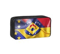EdWal Trousse à crayons avec motif drapeau du Venezuela - Grande capacité - Avec fermeture éclair - Durable