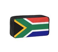 EdWal Trousse à crayons de grande capacité avec fermeture éclair - Motif drapeau de l'Afrique du Sud - Durable - Pour papeterie
