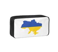 EdWal Trousse à crayons de grande capacité avec fermeture éclair - Motif drapeau de l'Ukraine - Durable