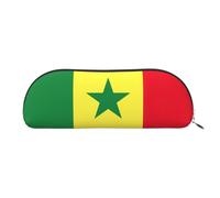 EdWal Trousse de maquillage avec imprimé drapeau du Sénégal - Trousse à crayons élégante pour femme - Trousse à maquillage de voyage, Argenté., Taille unique, Trousse de toilette