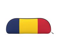 EdWal Trousse de maquillage avec imprimé drapeau du Tchad - Trousse à crayons élégante pour femme - Trousse de maquillage de voyage, Argenté, One Size, Trousse de toilette
