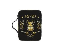 EdWal Trousse de maquillage avec poignée robuste pour ranger vos livres, etc. Motif couronne d'insectes
