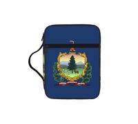 EdWal Trousse de maquillage avec poignée robuste pour ranger vos livres, etc. Motif drapeau de l'État du Vermont