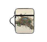 EdWal Trousse de maquillage avec poignée robuste pour ranger vos livres, etc. Motif nid d'oiseaux