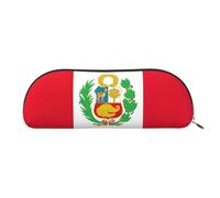 EdWal Trousse de maquillage imprimée drapeau du Pérou - Trousse à crayons élégante pour femme - Trousse de maquillage de voyage, doré, Taille unique, Trousse de toilette