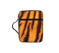 EdWal Trousse de toilette avec poignée robuste et motif à rayures - Motif tigre - Petit sac à outils pour livres
