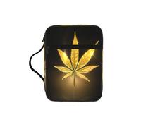 EdWal Trousse de toilette avec poignée robuste et motif canna oré imprimé bible, petite trousse à outils pour livres