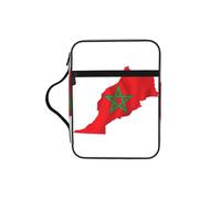 EdWal Trousse de toilette avec poignée robuste et motif carte du Maroc avec imprimé carte du Maroc