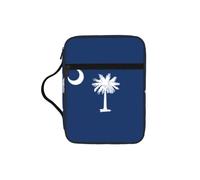 EdWal Trousse de toilette avec poignée robuste et motif drapeau de la Caroline du Sud - Pour ranger des outils et des livres