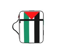 EdWal Trousse de toilette avec poignée robuste et motif drapeau de la Palestine - Petit sac à outils pour livres