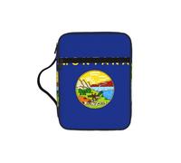 EdWal Trousse de toilette avec poignée robuste et motif drapeau de l'État du Montana - Petit sac à outils pour livres