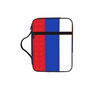 EdWal Trousse de toilette avec poignée robuste et motif drapeau russe pour ranger des livres, des outils et des livres