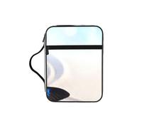 EdWal Trousse de toilette avec poignée robuste et motif papillon imprimé zen, pochette pour tablette, petit sac à outils pour livres
