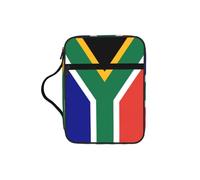 EdWal Trousse de toilette avec poignée robuste - Motif drapeau de l'Afrique du Sud - Pour ranger des outils et des livres