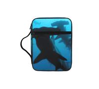 EdWal Trousse de toilette avec poignée robuste - Motif requins marteaux - Petit sac à outils pour livres