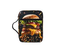 EdWal Trousse de toilette avec poignée robuste pour livres Motif imprimé Fast Food