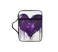 EdWal Trousse de toilette avec poignée robuste pour ranger vos livres, etc. Motif amour violet