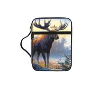EdWal Trousse de toilette avec poignée robuste pour ranger vos livres, etc. Motif cerf