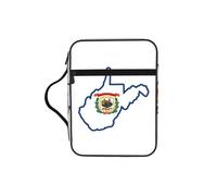 EdWal Trousse de toilette avec poignée robuste pour ranger vos livres, etc. Motif drapeau de la Virginie occidentale