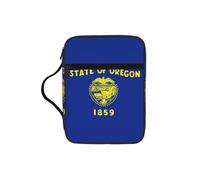 EdWal Trousse de toilette avec poignée robuste pour ranger vos livres, etc. Motif drapeau de l'État de l'Oregon