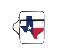 EdWal Trousse de toilette avec poignée robuste pour ranger vos livres, etc. Motif drapeau du Texas