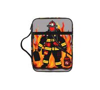 EdWal Trousse de toilette avec poignée robuste pour ranger vos livres, etc. Motif pompier