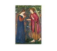 Edward Burne JonesThe_Annunciation Art Poster sur toile Décoration murale Photo Décoration d'intérieur moderne 20 x 30 cm