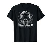 Edward de Barbe Noire enseigne à Moon Shadow La Revanche de la Reine Anne T-Shirt Graphique avec Valeur