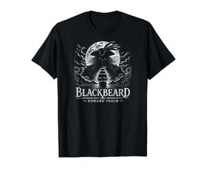 Edward de Barbe Noire enseigne à Moon Shadow La Revanche de la Reine Anne T-Shirt Graphique avec Valeur