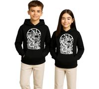 Edward et Alphonse Elric Fullmetal Alchemist Sweat à capuche pour enfant | Illustration animée dramatique, idéale pour les fans et les cadeaux.
