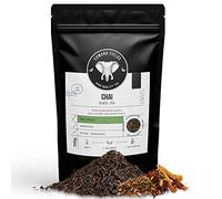 Edward Fields Tea ® - Thé noir chai latte biologique en vrac. Thé bio cueilli à la main avec des ingrédients et des arômes naturels et biologiques, 100g, Inde.