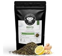 Edward Fields Tea ® - Thé Vert BIO en vrac d'origine unique. Feuilles de thé vert biologique cueilli à la main avec des ingrédients naturels et écologiques, 100g. China (Gingembre et Citron)