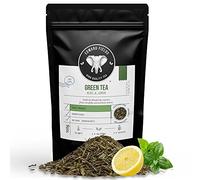 Edward Fields Tea ® - Thé Vert BIO en vrac d'origine unique. Feuilles de thé vert biologique cueilli à la main avec des ingrédients naturels et écologiques, 100g. China (Menthe et Citron)