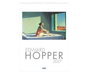 Edward Hopper 2027: Kunstkalender 50x70 cm mit Meisterwerken des amerikanischen Realismus und sprachneutralem Kalendarium