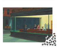 Edward Hopper Puzzle 1000 Pièces Classique, Art Peintures De Renommée Mondiale, Casse-tête Bois Pour Adultes Et Adolescents, Peinture à l'huile