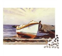 Edward Hopper Puzzles Museums 1000 Pièces, Casse-tête Art 3D, Puzzle Impossible, Bricolage Moderne Art Mural Cadeau Unique Home Decor, Puzzle en Bois Peinture