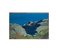 Edward Hopper Rocks》Impression sur Toile Mural Salon Impression d'art Moderne Sans Cadre Toile Décorative Pour Salon Ou Chambre(20x30cm-8x12inch),Sans cadre