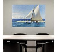 Edward Hopper Voilier Bateau Toile Peinture Imprimer Salon Décor À La Maison Oeuvre Moderne Mur Art Peinture À L'huile Affiche Photo 60x90cm Sans Cadre
