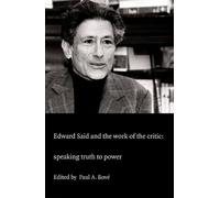 Edward Said et le travail de la critique