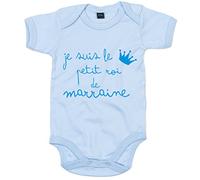 Edward Sinclair Je suis Le Petit Roi DE Marraine ' bébé Bodysuit Bleu Ciel (0-3, Bleu Ciel)