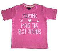 Edward Sinclair T-shirt pour enfant avec inscription « Cousins Make The Best Friends » - Rose - 3-4 ans