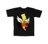 Edward Sinclair T-shirt pour enfant Les Simpsons D1 - Motif imprimé multicolore - Coton confortable, Noir , 2-3 ans