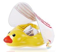EDWEKIN® Bouée de Natation pour bébé, Aide à la flottabilité avec Pare-Soleil Amovible, entraîneur de Natation pour bébé, Canard, pneus de Natation pour bébés, Tout-Petits de 3 à 36 Mois