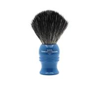 Edwin Jagger 1EJ333SYN Blaireau De Rasage Végétal Classique Noir en Fibres Synthétiques pour Crème de Rasage ou Savon de Rasage pour Hommes (Bleu)