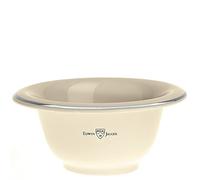 Edwin Jagger Bol de rasage en porcelaine Ivoire/argenté