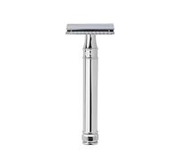 Edwin Jagger Double Edge Razor Extra Long Handle Chrome by 4711