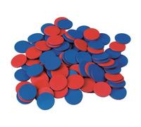 Edx 11ENC07573 Compteurs de couleurs en plastique, rouge/bleu
