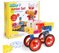 edxeducation My Gears Junior Set | 117 pièces | 13 activités et plus | Jouets d'engrenages pour enfants | Construire des modèles rotatifs et mobiles | Jouets de construction pour enfants de 4 à 8 ans