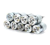 EDXFICDQ Grand Moteur à Grande Vitesse 12-24V 895 DC, 1 pièce, avec roulement à Billes et pales de Ventilateur, for Bricolage, modèle de Voiture, Petite perceuse, Machine(795 5000RPM)