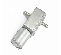 EDXFICDQ JGY370 - Moteur à engrenage électrique à Double Arbre de Sortie, DC6V 12V 24V, Moteur à engrenage à vis sans Fin, Moteur à Verrouillage Automatique élevé(6rpm,12V)